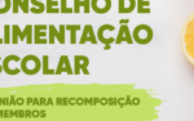 SEMED convoca interessados para composição do Conselho Municipal de Alimentação Escolar