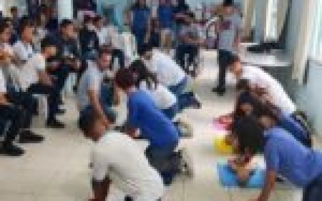 Alunos aldeenses participam de capacitação em ressuscitação cardiopulmonar