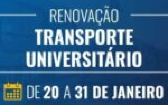 Renovação do transporte universitário termina nesta sexta-feira (31/01) em São Pedro da Aldeia